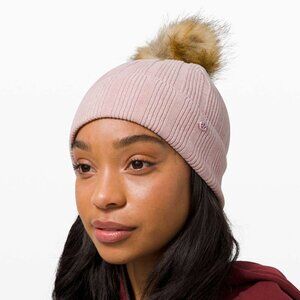 NWT Lululemon Pom Perfection Beanie - Porcelain Pink
